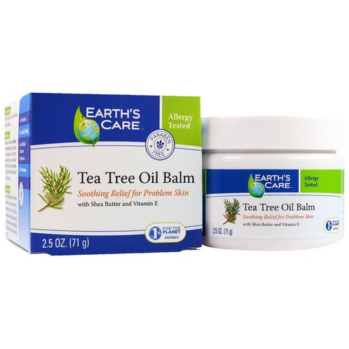 Earth's Care, Tea Tree Oil Balm, 2.5 oz (71 g) Review
