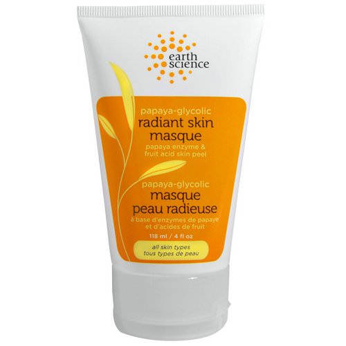 Earth Science, Radiant Skin Masque, Papaya-Glycolic, 4 fl oz (118 ml) Review