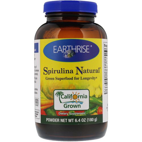 Earthrise, Spirulina Natural Powder, 6.4 oz (180 g) Review