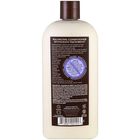 護髮素, 護髮: Eclair Naturals, Balancing Conditioner, Tea Tree & Lavender, 12 fl oz (355 ml)