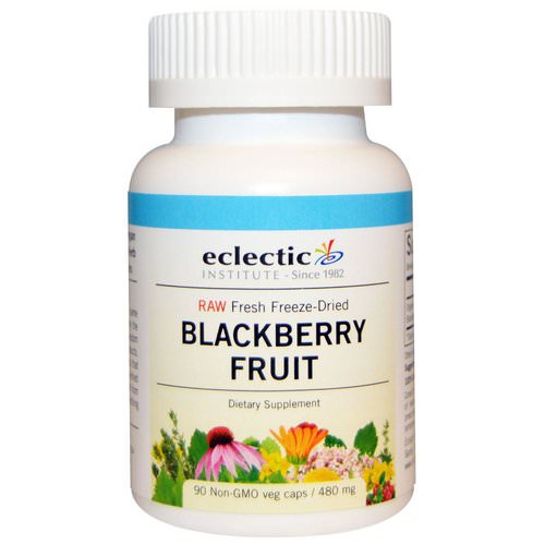 Eclectic Institute, Blackberry Fruit, 480 mg, 90 Non-GMO Veggie Caps Review