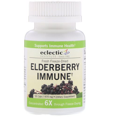 Eclectic Institute, Elderberry Immune, 475 mg, 90 Caps Review