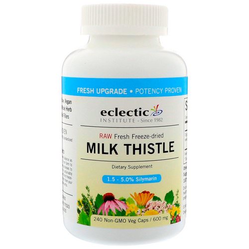 Eclectic Institute, Milk Thistle, 600 mg, 240 Non-GMO Veg Caps Review
