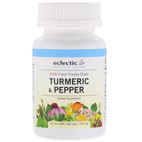 Eclectic Institute, Turmeric & Pepper, 430 mg, 90 Non-GMO Veg Caps Review