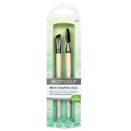 美容化妝刷: EcoTools, Brow Shaping Duo, 2 Brushes