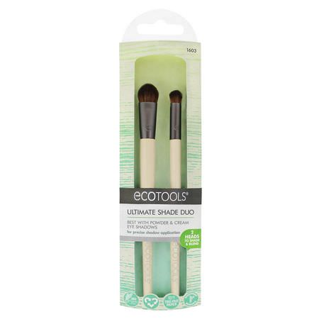 美容化妝刷: EcoTools, Ultimate Shade Duo, 2 Brushes