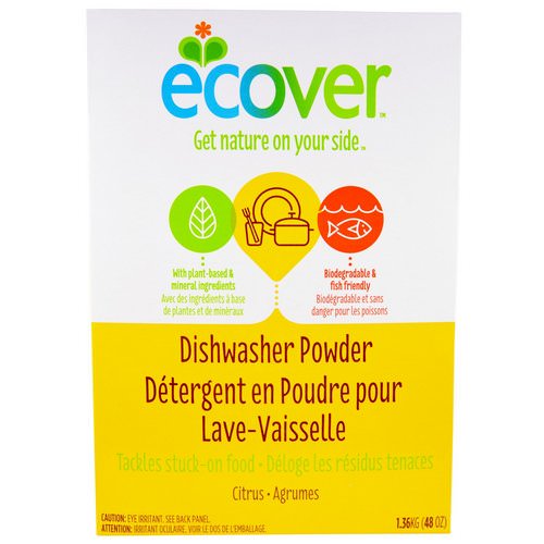 Ecover, Dishwasher Powder, Citrus Scent, 48 oz (1.36 kg) Review