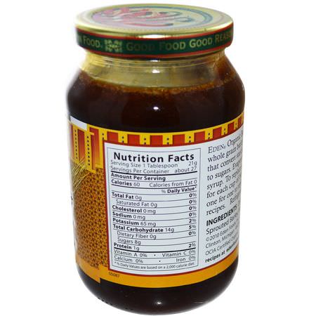 蜂蜜甜甜餅: Eden Foods, Organic Traditional Barley Malt Syrup, 1.25 lbs (566 g)