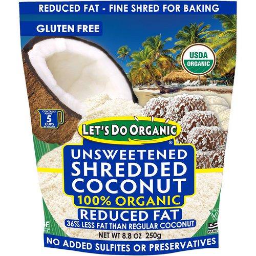Edward & Sons, Let's Do Organic, 100% Organic Unsweetened Shredded Coconut, Reduced Fat, 8.8 oz (250 g) Review