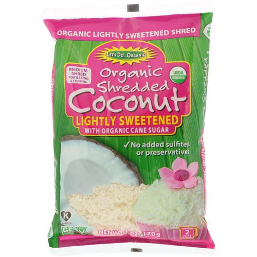 Edward & Sons, Let's Do Organic, Organic Shredded Coconut, Lightly Sweetened, 6 oz (170 g) Review