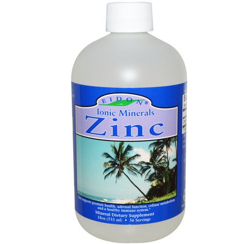 Eidon Mineral Supplements, Ionic Minerals, Zinc, 18 oz (533 ml) Review