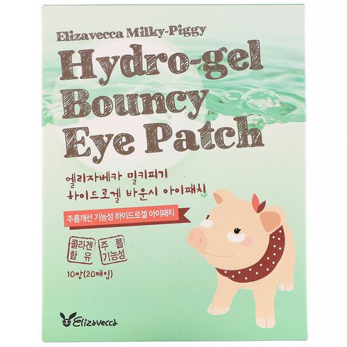 Elizavecca, Milky Piggy, Hydro-gel Bouncy Eye Patch, 10 Pairs Review