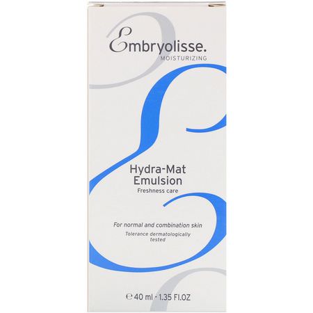 面霜, 保濕霜: Embryolisse, Hydra-Mat Emulsion, Freshness Care, 1.35 fl oz (40 ml)
