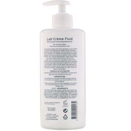 乳液浴: Embryolisse, Lait-Creme Fluide, Multi-Function Nourishing Moisturizer, 16.90 fl oz (500 ml)
