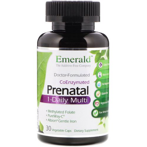 Emerald Laboratories, CoEnzymated Prenatal 1-Daily Multi, 30 Vegetable Caps Review