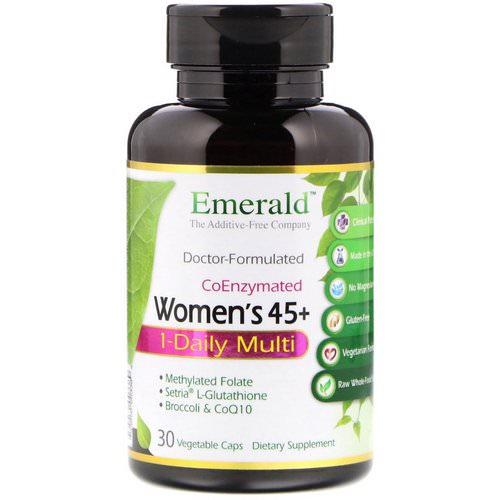 Emerald Laboratories, CoEnzymated Women's 45+ 1-Daily Multi, 30 Vegetable Caps Review