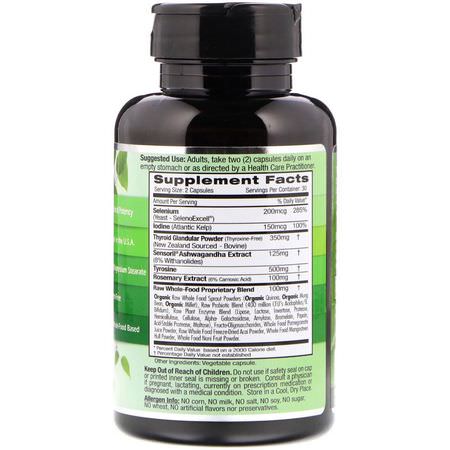 甲狀腺補充劑: Emerald Laboratories, Thyroid Health, 60 Vegetable Caps