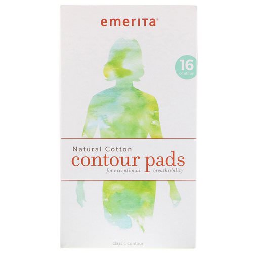 Emerita, Natural Cotton Contour Pads, 16 Pads Review