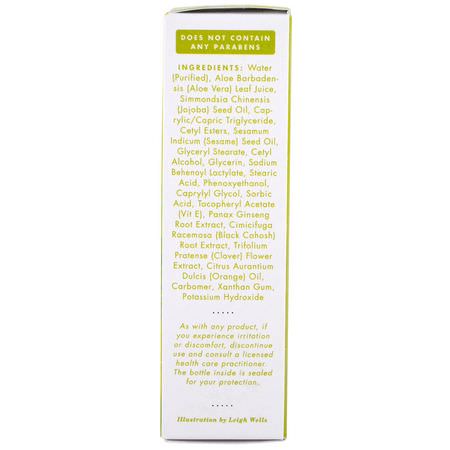 婦女保健品, 補品: Emerita, Phytoestrogen, Body Cream, 2 oz (56 g)