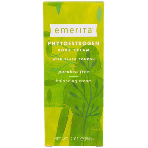 Emerita, Phytoestrogen, Body Cream, 2 oz (56 g) Review