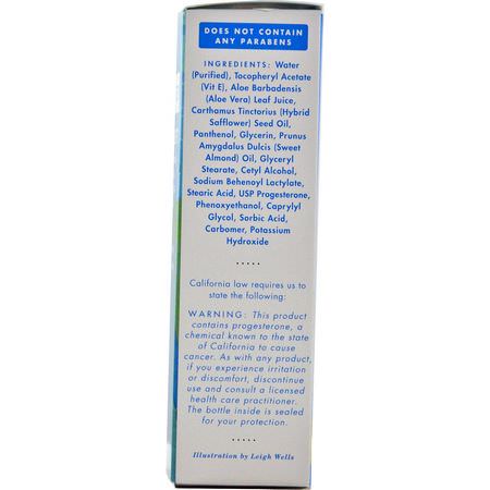 婦女的荷爾蒙支持, 沐浴: Emerita, Pro-Gest, Balancing Cream, Fragrance Free, 2 oz (56 g)
