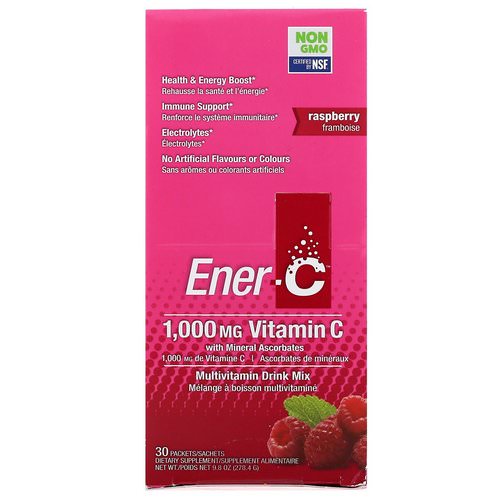 Ener-C, Vitamin C, Multivitamin Drink Mix, Raspberry, 30 Packets, 9.8 oz (277 g) Review