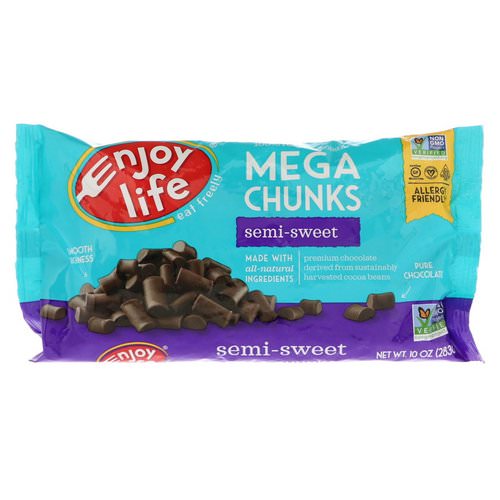 Enjoy Life Foods, Mega Chunks, Semi-Sweet Chocolate, 10 oz (283 g) Review
