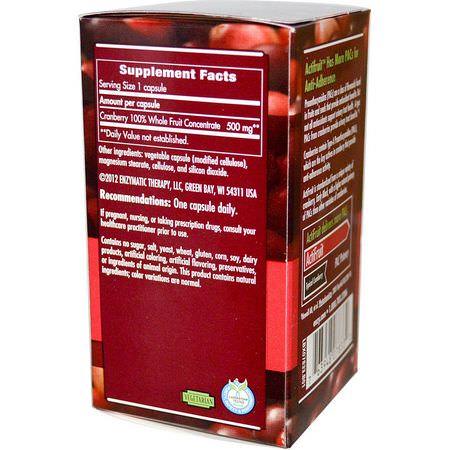 蔓越莓, 順勢療法: Enzymatic Therapy, ActiFruit Cranberry Supplement, 30 Veggie Caps
