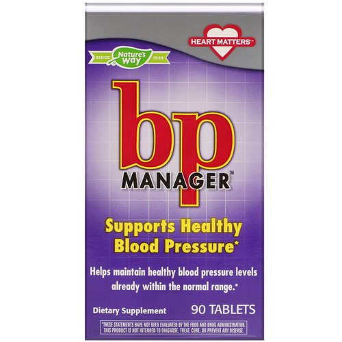 Nature's Way, BP Manager, 90 Tablets Review