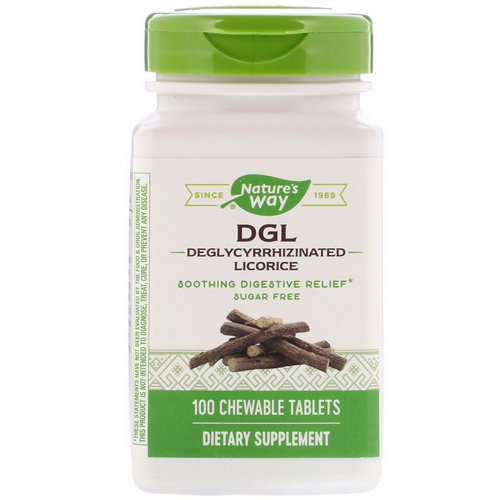 Nature's Way, DGL, Deglycyrrhizinated Licorice, 100 Chewable Tablets Review