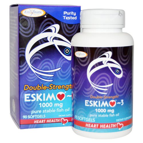 Enzymatic Therapy, Eskimo-3, Double Strength, 1000 mg, 90 Softgels Review