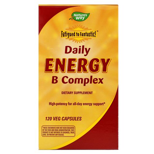 Nature's Way, Fatigue to Fantastic! Daily Energy B Complex, 120 Veggie Caps Review