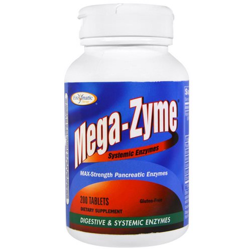 Enzymatic Therapy, Mega-Zyme, Systemic Enzymes, 200 Tablets Review