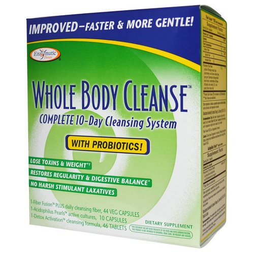 Enzymatic Therapy, Whole Body Cleanse, Complete 10-Day Cleansing System, 3 Part Program Review