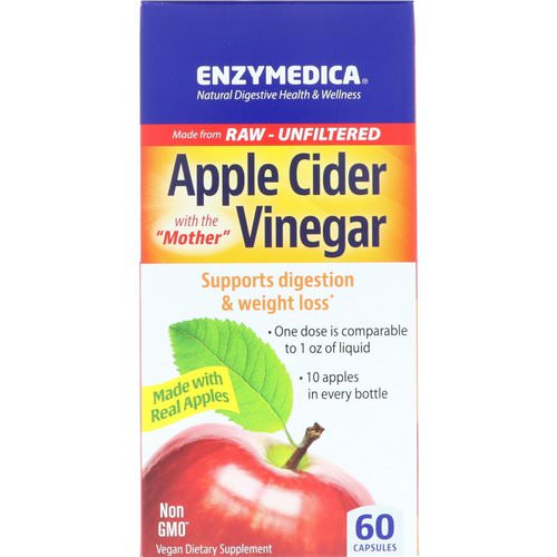 Enzymedica, Apple Cider Vinegar, 60 Capsules Review