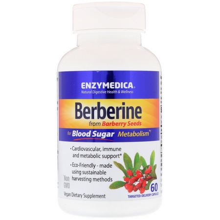 Enzymedica Berberine Barberry - 小ber小berry, 順勢療法, 草藥