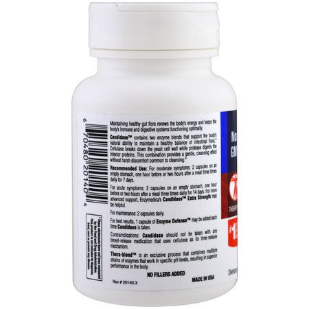 Enzymedica Candida Yeast Formulas - 酵母菌, 念珠菌, 婦女健康, 補品