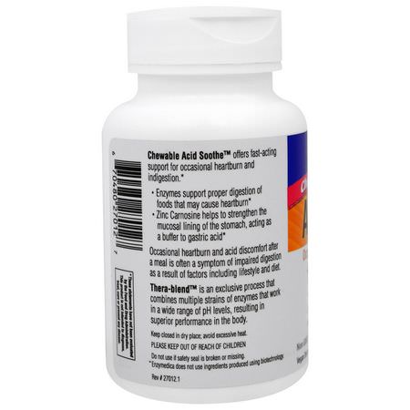 Enzymedica Reflux Relief - 反流緩解, 消化, 補品