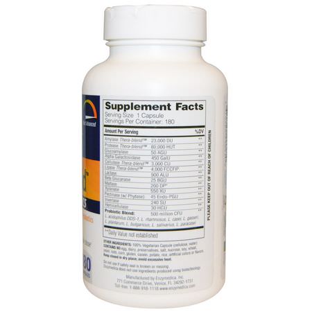 益生菌, 消化酶: Enzymedica, Digest Gold + Probiotics, 180 Capsules