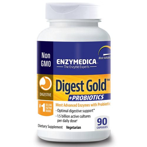 Enzymedica, Digest Gold + Probiotics, 90 Capsules Review