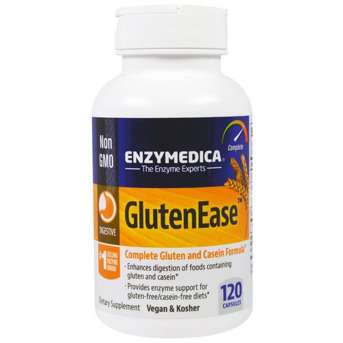 Enzymedica, GlutenEase, 120 Capsules Review