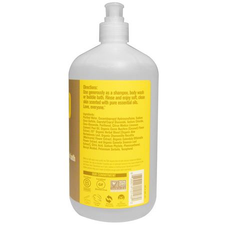 洗髮水, 頭髮護理: EO Products, Everyone Soap for Every Body, 3 in 1, Coconut + Lemon, 32 fl oz (946 ml)