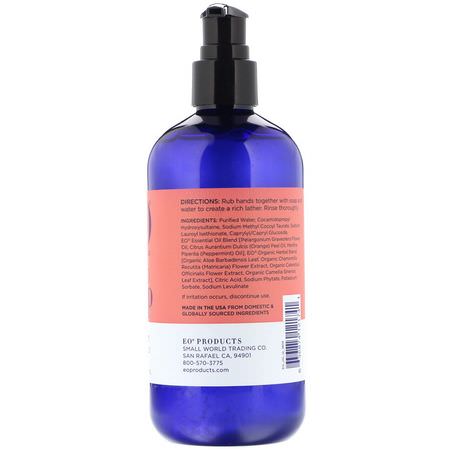 洗手液, 淋浴: EO Products, Hand Soap, Geranium, 12 fl oz (355 ml)