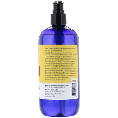 沐浴露, 沐浴露: EO Products, Shower Gel, Vetiver & Coconut, 16 fl oz (473 ml)