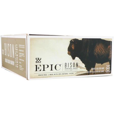 Epic Bar Jerky Meat Snacks - 肉類零食, 生澀, 零食