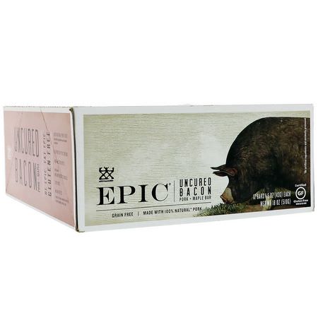 Epic Bar Jerky Meat Snacks - 肉類零食, 生澀, 小吃