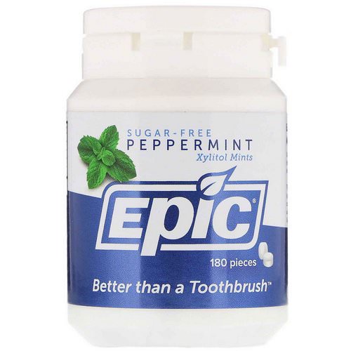 Epic Dental, Xylitol Mints, Sugar-Free, Peppermint, 180 Pieces Review