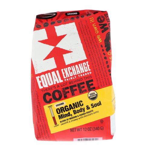 Equal Exchange, Organic, Coffee, Mind Body & Soul, Ground, 12 oz (340 g) Review