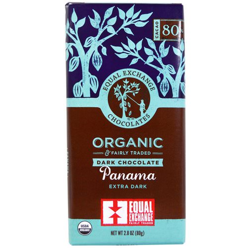 Equal Exchange, Organic, Dark Chocolate, Panama Extra Dark, 2.8 oz (80 g) Review
