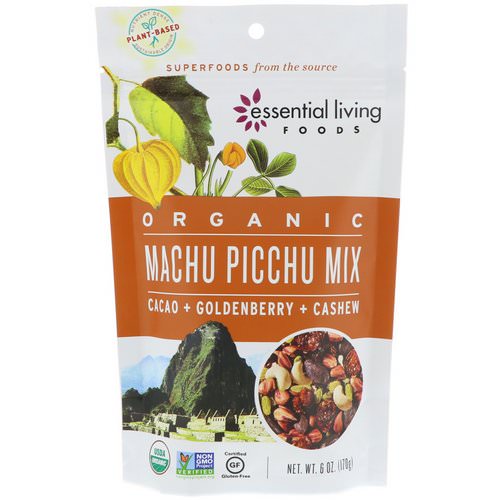 Essential Living Foods, Organic, Machu Picchu Mix, Cacao + Goldenberry + Cashew, 6 oz (170 g) Review